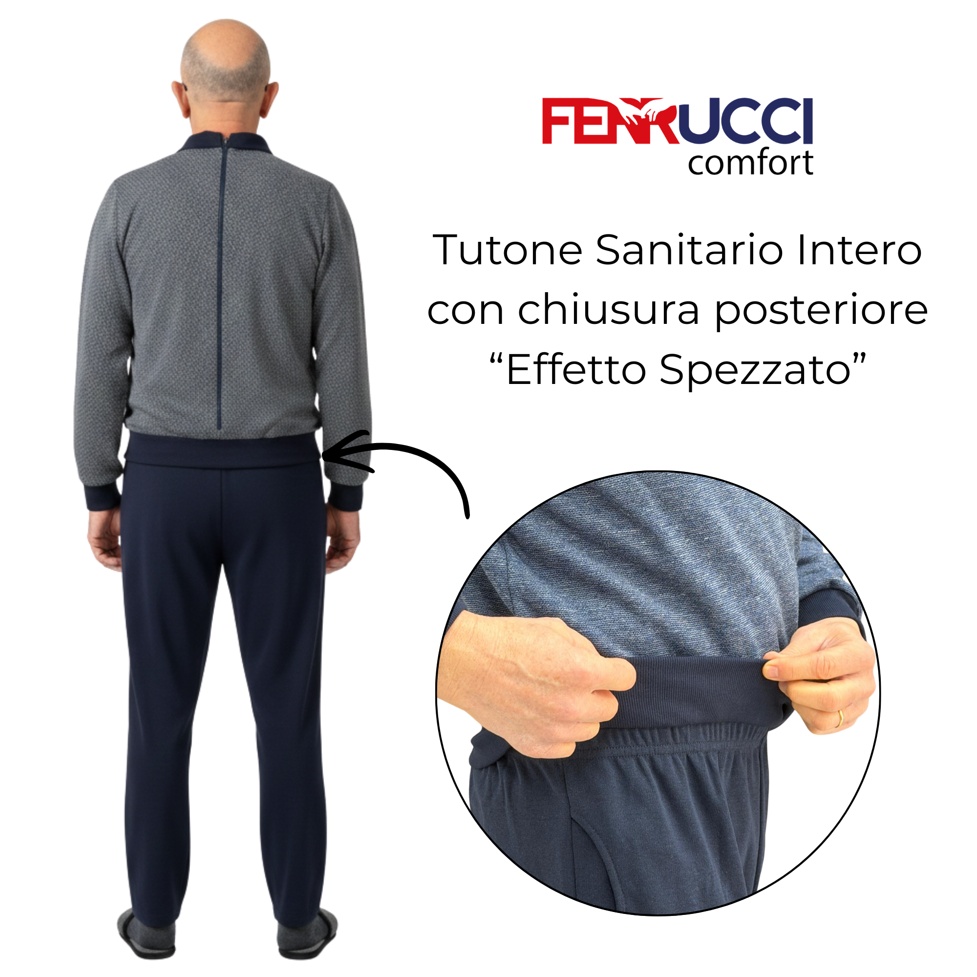 FERRUCCI COMFORT Sanitär-Slip für Damen aus Baumwolle mit Klettverschluss - Made in Italy, Weiß, XS FERRUCCI COMFORT Sanitär-Slip für Damen aus Baumwolle mit Klettverschluss - Made in Italy, Weiß, XS
